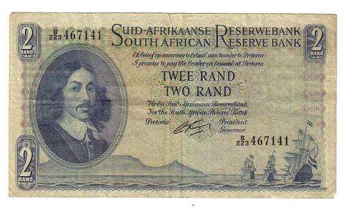 R2 note 1ste Issue G Rissik Afr/Eng VF