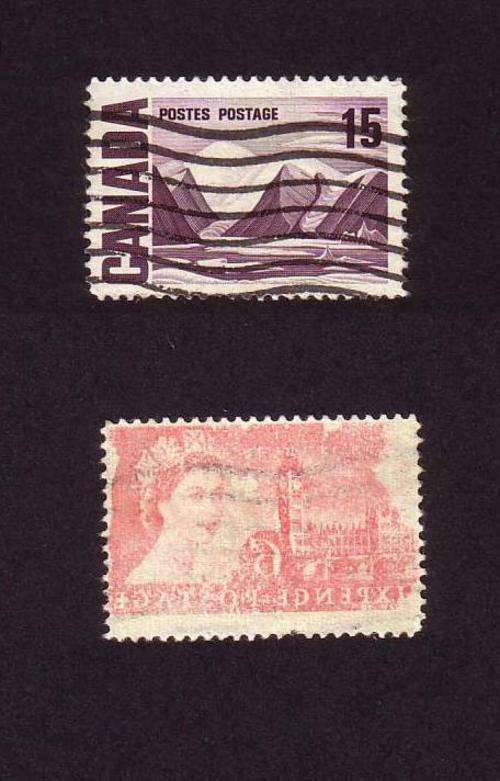 Canadian Stamp with Reverse Error Stamp