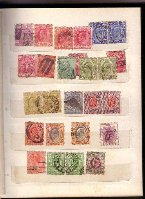 Album with 14 pages of mixed union stamps - Used