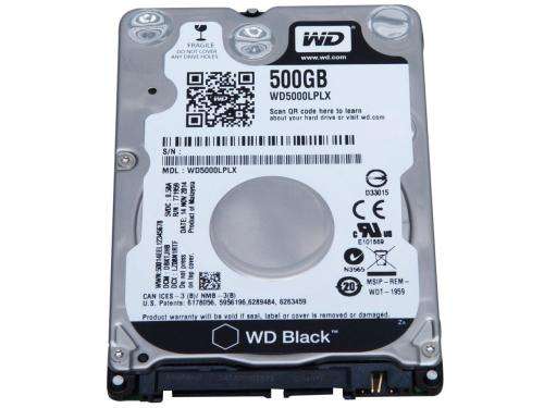 Western Digital 500GB 2.5" internal hard drive