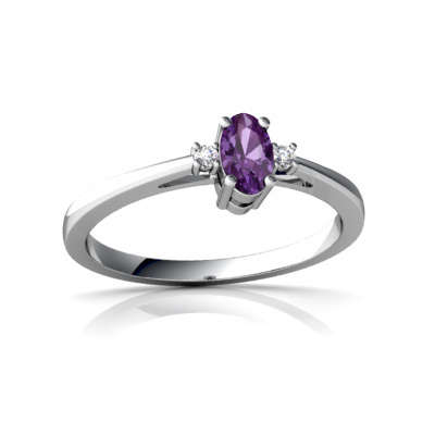 Guaranteed 100% REAL NATURAL, 14K White gold 0.92CT Amethyst, WHITE DIAMONDS Earring