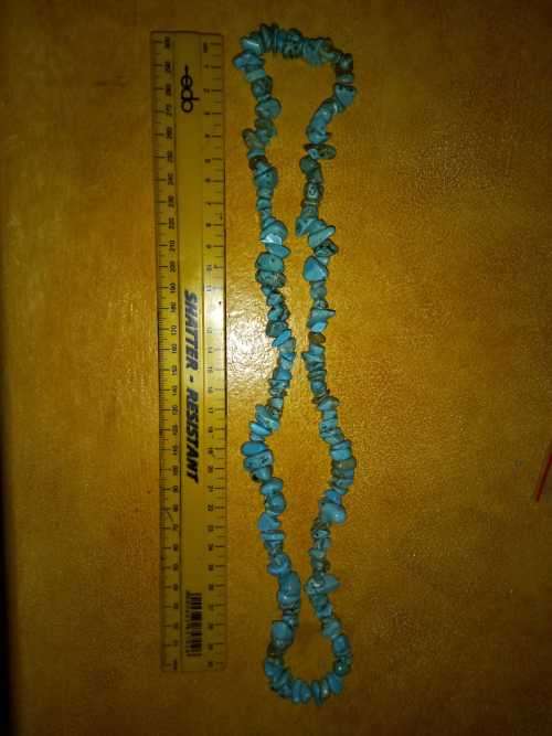Blue Howlite Bead String 60cm