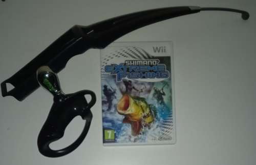Wii Shimano Extreme Fishing including fishing rod