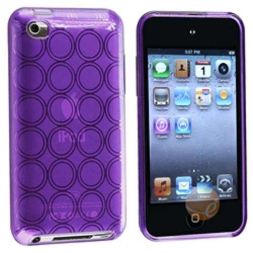 Hydro Gel Back Case Cover for iPod Touch 4 Purple