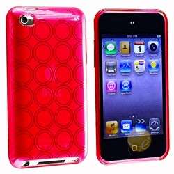 Hydro Gel Back Case Cover for iPod Touch 4 Red