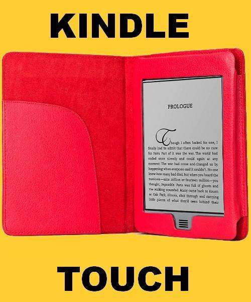 Magnetic Closure Book Case Cover Pouch for Amazon Kindle Touch