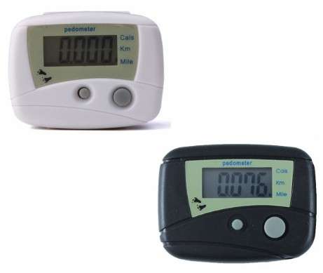 LCD Run Step Pedometer Walking Calorie Counter - 2 Pack - 2 Colours