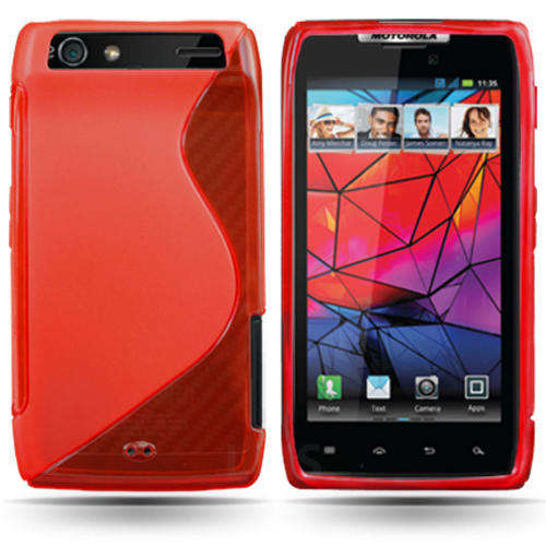 S-Line Pouch for Motorola DroDroid Razr XT910 (Red TPU)