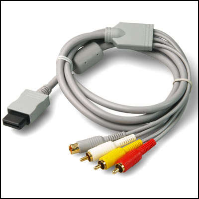 Nintendo Wii AV Cable 1.8M (6 Feet) - Crazy Clearance