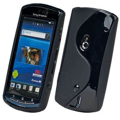 TPU S-Line Pouch for Sony Ericsson Xperia Neo Neo V (Black)