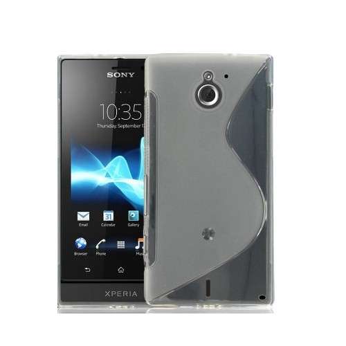 TPU S-Line Pouch for Sony Xperia Sola Mt27i (Clear)