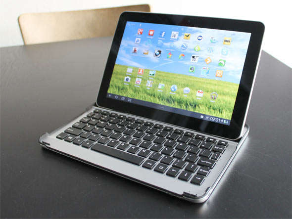 Aluminum Mobile Bluetooth Keyboard for Samsung Galaxy Tab 10.1