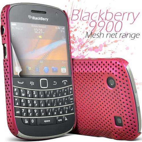 Mesh Net Range for Blackberry Bold 9900 (Pink) + Screen Protector