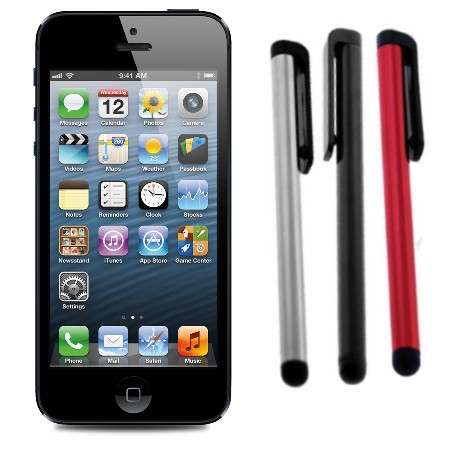 Capacitive Stylus Touch Pen for Apple iPhone / iPad / iPod Touch (3 Pack)