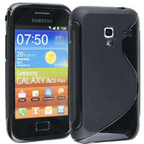 S-Line Case Cover Pouch for Samsung Galaxy Ace Plus S7500 (Black)