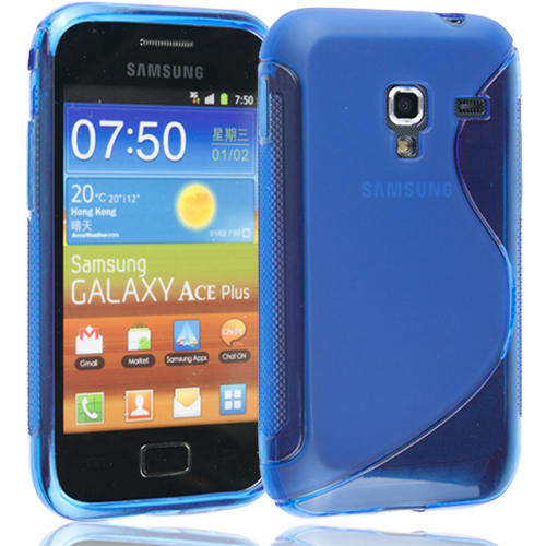 S-Line Case Cover Pouch for Samsung Galaxy Ace Plus S7500 (Blue)