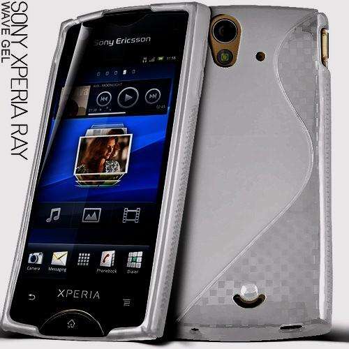 TPU S-Line Pouch for Sony Ericsson Xperia Ray ST18i (Smoke)