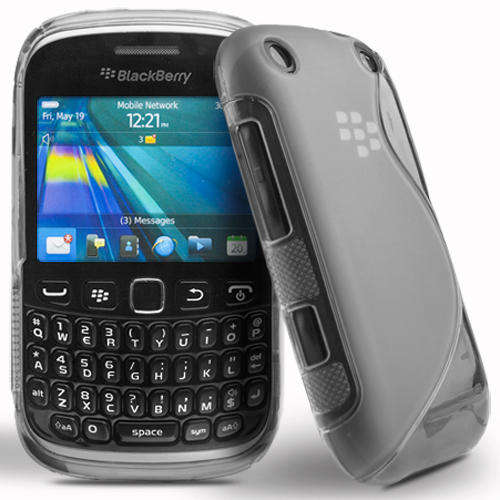 S Line Gel Case for Blackberry Curve 9220 9320 (Smoke) + Screen Protector