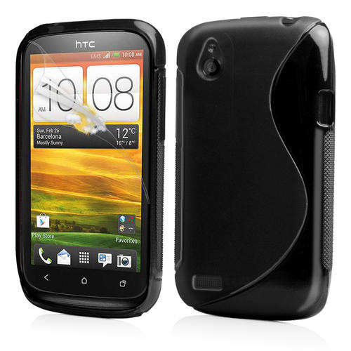S-Line Gel Case Cover for HTC Desire X T328e (Black)