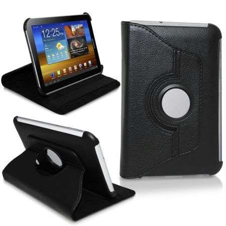 360 Degree Rotating Case For Samsung Galaxy Tab 2 7.0 P3110 P3100 P3113 Black