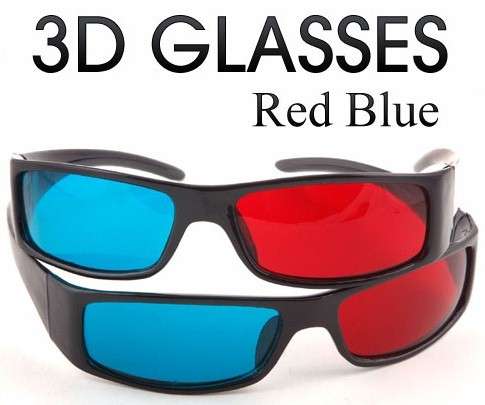 Blue Red 3D Dimensional Glasses