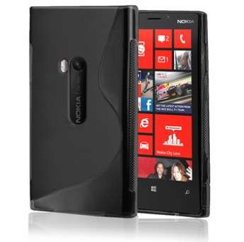 S-Line Gel Case For Nokia Lumia 920 (Black) + Screen Protector