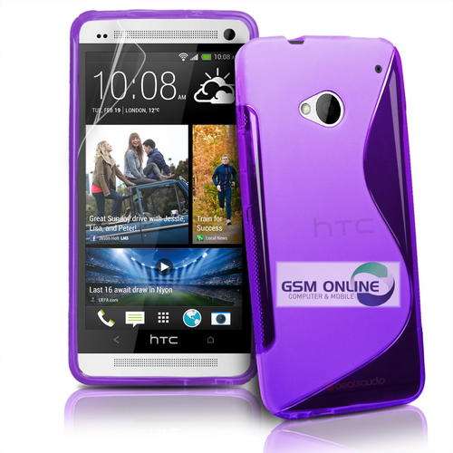 S-Line Case Cover Pouch for HTC One (Purple)