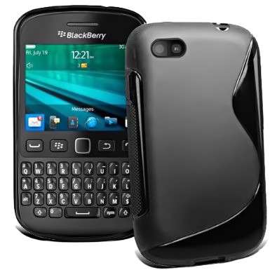 S-Line Gel Case Cover for Blackberry 9720 (Black)