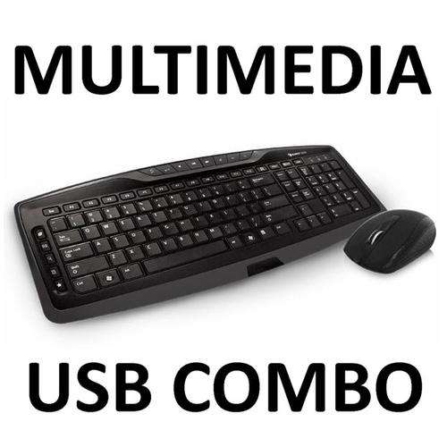 USB Multimedia Keyboard & Mouse Combo (Wired)