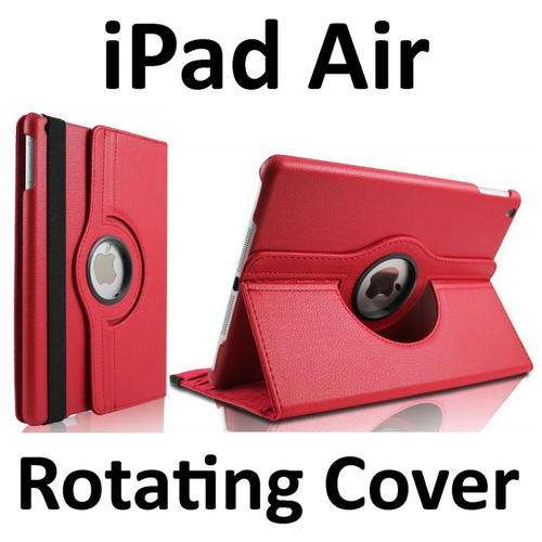 360 Degrees Rotating Swivel Magnetic Smart Cover Case for iPad Air / iPad 5