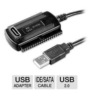 2.5" or 3.5" IDE to USB or SATA to USB Cable Adapter