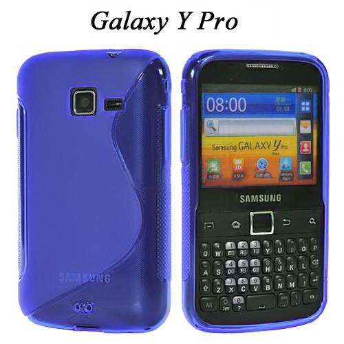 S-Line Gel Case Cover for Samsung Galaxy Y Pro B5510 (Blue)