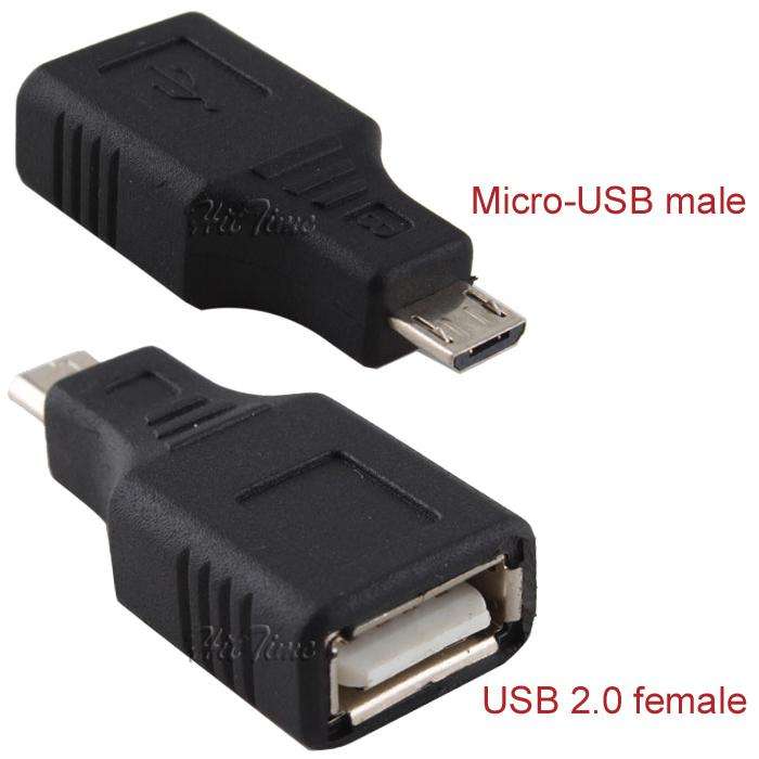 USB 2 0 A Female to Micro USB 5 Pin Male Plug Adapter Converter for Mobile Phone