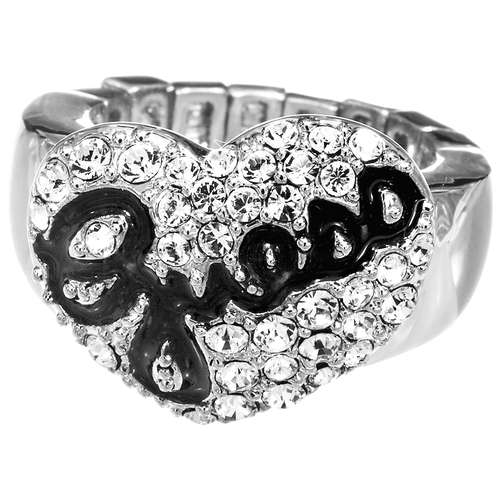 Guess Ladies Heart Collection Stretch Ring - CHEAP SHIPPING