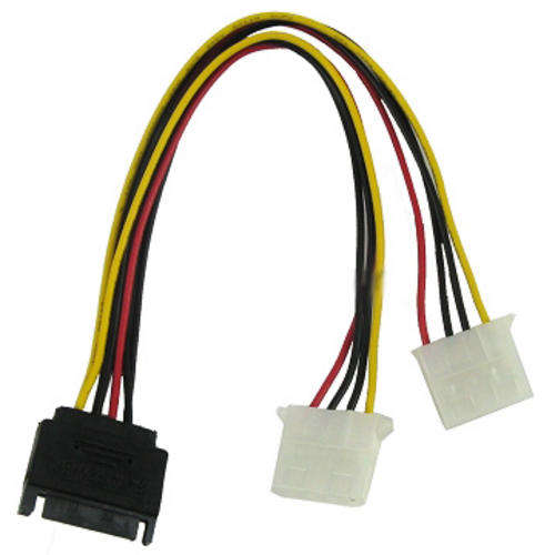 SATA Power to IDE Power Splitter Cable (SATA to Molex)