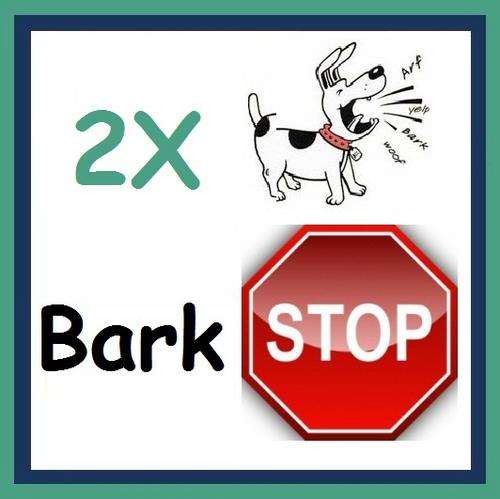 2 x Ultrasonic Bark Stop Collar Anti Barking Control Collars for your dogs - R35 Shipping