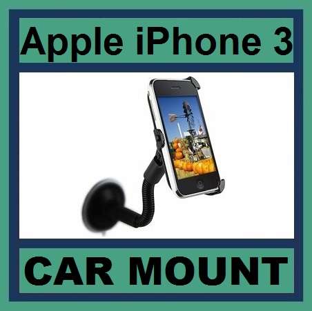 Apple iPhone 3 Car Windshield Mount Holder Cradle - SAVE R80