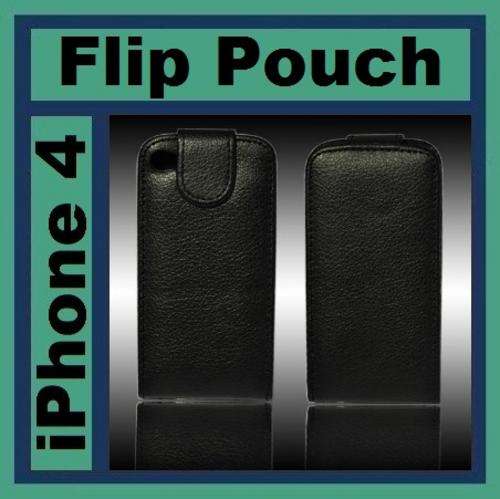 Apple iPhone 4 Leather Flip Case + Free Screen Protector - SAVE R140