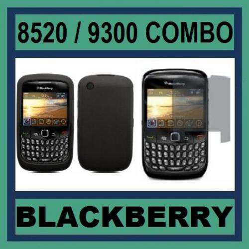 Blackberry Curve Combo Pack - Silicone Cover & Screen Protector - SAVE R85