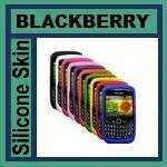 Embossed Silicone Skin for Blackberry Curve 8520 / 9300 - Multi Colours