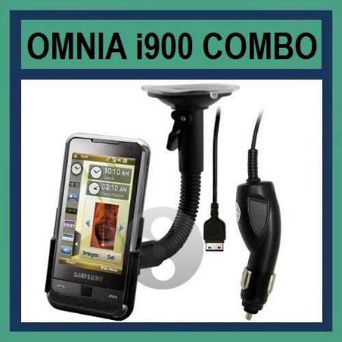 Windshield Mount Holder + Car Charger for Samsung Omnia i900 - ONLY R99