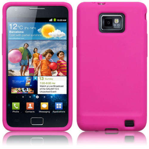 Samsung Galaxy S2 i9100 Silicone Pouch Pink COMBO - ONLY R49