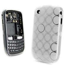 TPU Circle Gel Case for Blackberry Curve 8520/9300 Clear