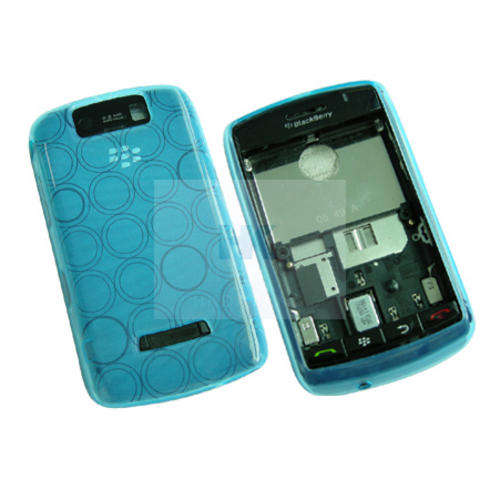 TPU Circle Gel Case for Blackberry Storm 9500 9530 Blue