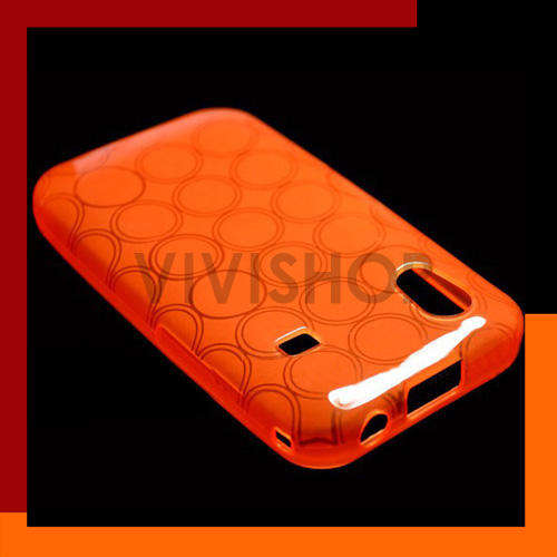 TPU Circle Gel Case for Samsung Galaxy Ace S5830 Orange