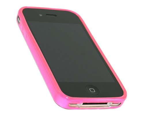 TPU Crystal Gel Case for Apple iPhone 4 Pink