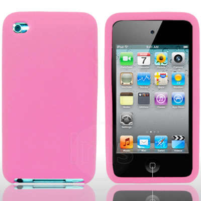 Soft Silicone Skin for Ipod Touch 4 Light Pink