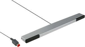 Replacement Remote Sensor Bar with Stand for Nintendo Wii (Silver)