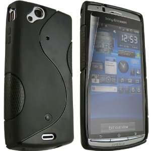 TPU S-Line Pouch for Sony Ericsson Xperia Arc X12 Arc S (Black)