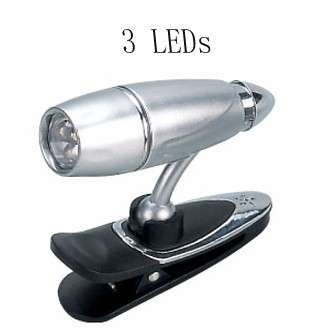 LED Clip-on Reading Lamp for Kindle and Other Electronic Readers